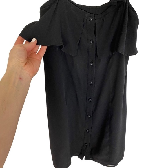 Privacy Please x Revolve Norval Off Shoulder Little Black Dress Womens Size XS - Picture 6 of 14